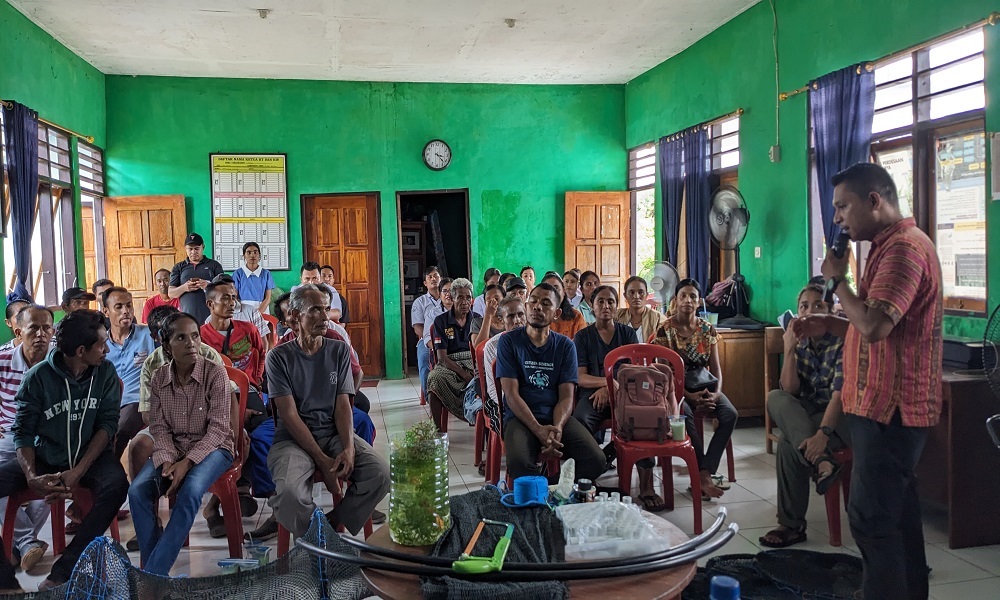 Seri Sekolah Lapang: Diseminasi Inovasi Metode Budidaya Anaconda Sebagai Solusi Budidaya Rumput Laut di Sabu Raijua